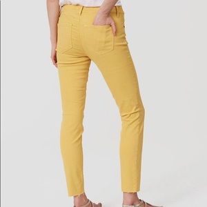 Modern Skinny Crop- Loft Crop Jeans in Yellow